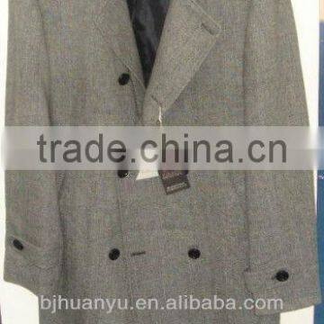 long heavy winter keep warm 4 buttons wool coats for men adult