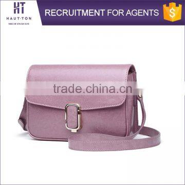 Hot Sale Popular Ladies Genuine Split Cow Leather Bags Wholesale High Quality Women Small Pink Messenger Bag photo-2