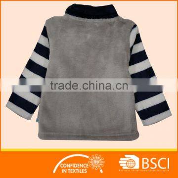 V Neck Unisex Yarn Dyed Baby Jumpsuit Set Baby Homewear photo-3