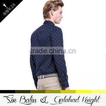 2015 New Style Brand New Slim Fit 100% Cotton Shirt and Pant Color Combinations Mens Plus Point Shirt photo-4