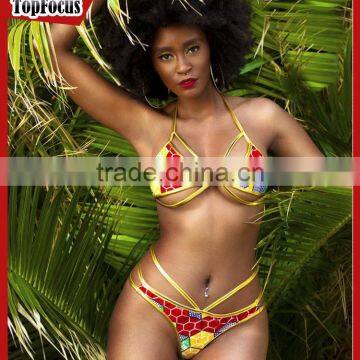 Wholesale Neoprene Crochet 2 Pcs Bikini Triangle Top Swimwear photo-2