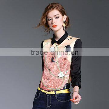 Maxnegio Lady Print New Blouse Fashion Cutting Blouse Back Neck Designs photo-3