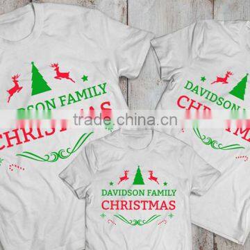 Christmas Family 100% Polyester Plain White Pajamas