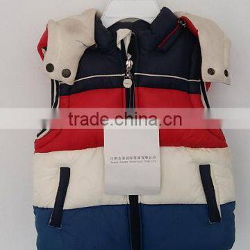 Kids Coloful Stripes Short Sleeve Ski Coat for Winter