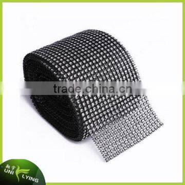 Bling Various Color Plastic Rhinestone Mesh Ribbon Wedding Decorative 10 Yards 24 Rows Plastic Mesh photo-5