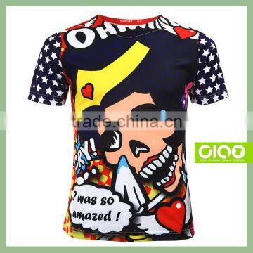 Wholesale OEM Sportswear Men's Crew Neck Quick Dry Fabric Tshirt