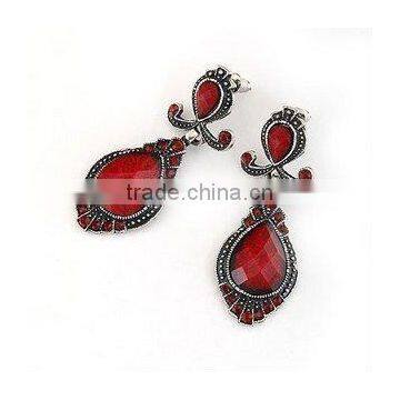 simi-precious stone earring teradrop ruby stone earring antique dangle earring