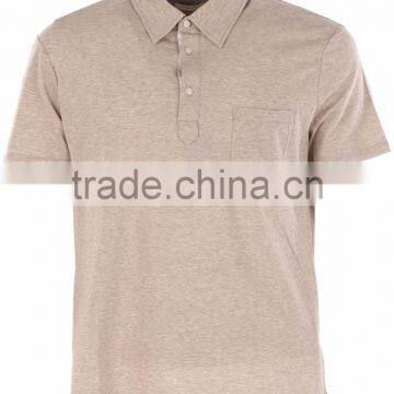 MGOO Promotional Beige Short Sleeve T Shirts With Pocket Blank Dri Fit Polo Shirts Wholesale photo-2