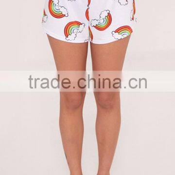 CFull Print Funny Design Women Pyjama Set Unicorn Rainbow White PJ Set Custom Design Ladies Pajama Set photo-4