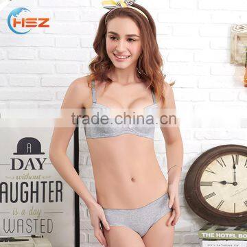 HSZ-2256 Latest Fashion 2017 Ladies Cotton Sexy Fancy Bra Panty High Quality Women Lingerie Underwear Hot Girl Sexy Push Up Bra