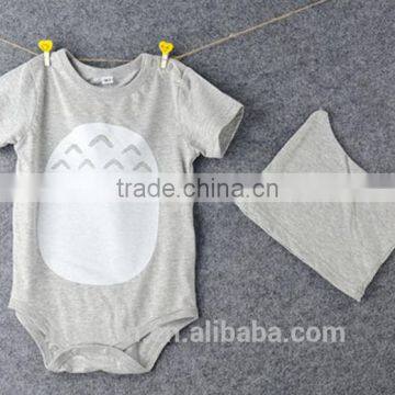 OEM Baby Boy's Clothes 100% Cotton Short Sleeve Rompers photo-3