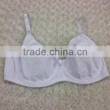 Mature Ladies Pure Color Non-padded Plus Size Bra in High Quality
