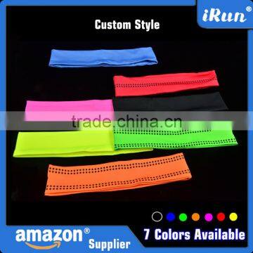 Shiny Nylon Lycra Ballet Dance Hairband Hair Head Band - Fashion Stretch Nylon Yoga Headband - Elastic Cotton WrapHeadband photo-5