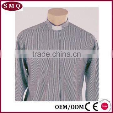 Wholesale Hot Sale Cotton Unisex Plain Clergy Shirt