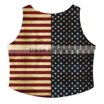 Cotton Tank Top Short Front Long Back Printed Patchwork Size:Free Size Sold By PC photo-3