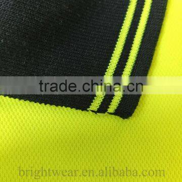 Mens High Visibility Two-tone Reflective Polyester/cotton Chest Pocket Safety Polo Shirt photo-5