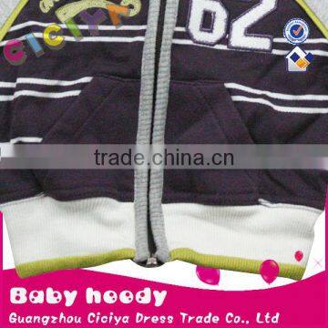 Wholesale Custom Boutique Baby Boys Coat Knitting Cotton Stripped Zip up Jacket for Baby Boys photo-3