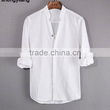 100% Hemp Shirt Wholesale Cheap Custom Classic Shirts for Men China Manufacturers photo-3
