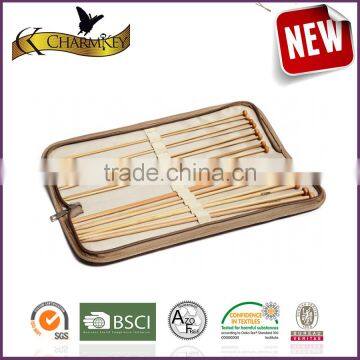 2016 wholesale Bamboo Needle bamboo yarn crochet hooks set in a low price