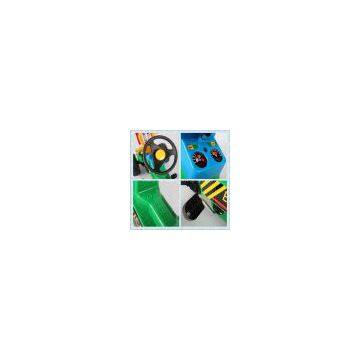 2013 Newest Design Plastic Excavator Pedal Ride On Car for Kids Yellow & Green 312 photo-3