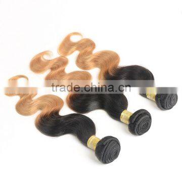 Wholesale Price 1b/27 Color Ombre Hair Weaves , Indian Hair photo-2