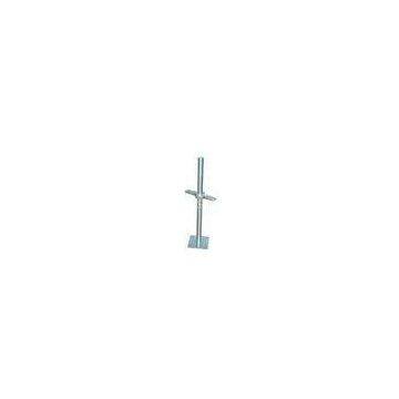 Heavy duty steel construction scaffold U head / solid / screw jack base
