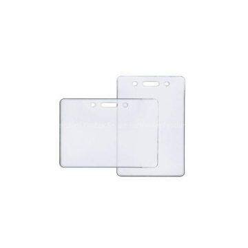 clear holder plastic id badge great printer system