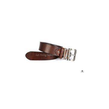 Men Real Leather Pin Buckle Belt
