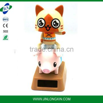 plastic pigs cat ride on pig animal figure toy