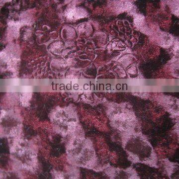 100% polyester spandex velvet for garment