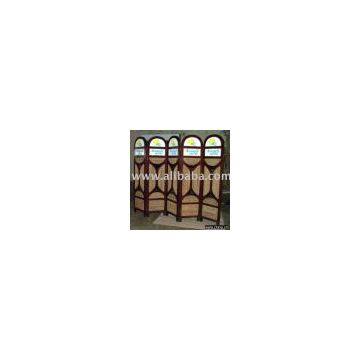 Wooden Shelf Screen Divider