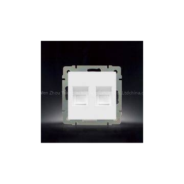 YK020 Double RJ45 socket