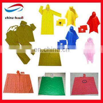 custom printed rain ponchos/pvc rain poncho