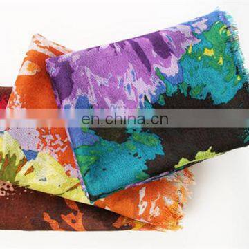 2017 New Designs Wholesale Autumn Winter Warm Women Printed Infinity Wool Shawl Fashion Lady Custom Scarf Pure Wool Blanket