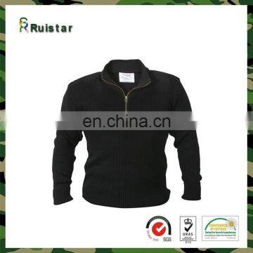 100% Acrylic Military Commando Pullover with Zipper