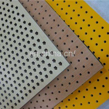 MDF Board Sound Proofing Material Perforated Wooden Timber Acoustic Wall Panels photo-5