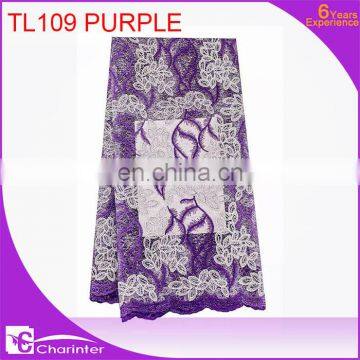 Free Shipping Wedding Dress Lace Tulle Lace Fabric Swiss Voile Lace Embroidery photo-6