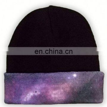 Custom Made Your Own Logo Embroidery Knit Beanie With Leather Patch Mens 100% Acrylic Unisex Beanies photo-6