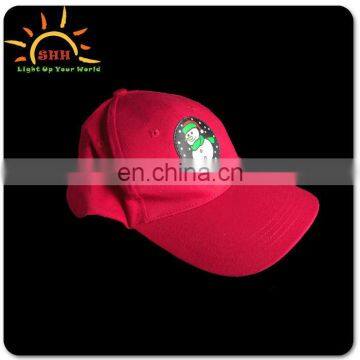 EL light caps/Baseball Light up cap/glow up ate night caps/Shenzhen manufacturer