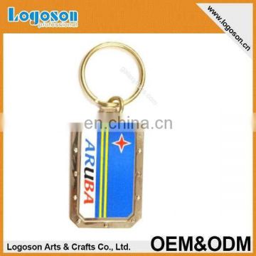 2015 popular items custom design souvenir gift Aruba Keychain