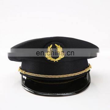 2017 good quality comfortable police peak caps mens military caps