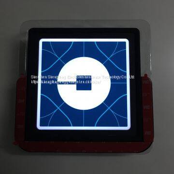 12 x 12cm Chargeable LED Light Car Sticker for UBER LYFT Car Service photo-3