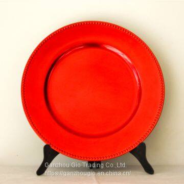 Plastic Charger Plate,christmas Decoration Plate Charger Plate Made in China YF-60017 photo-5