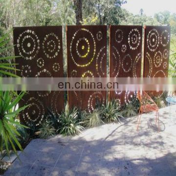 corten steel fence