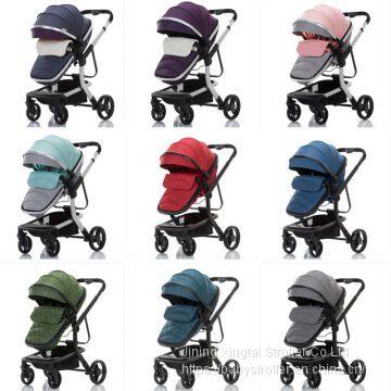 3 in 1 baby pram and car seat with stroller for newborn travel pushchair