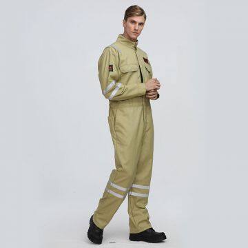 Industrial Flame-Retardant Anti-Static Aramid Fabric Work Coverall photo-2