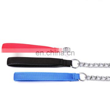 High-grade nylon iron chain pet supplies traction rope dog leash 120CM