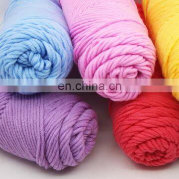 2020 New 100% cotton 10NM/8 skin-friendly twisted yarn  for knitting blanket sweater