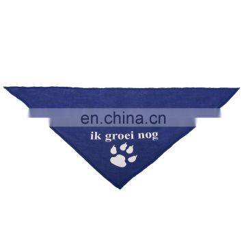 100% cotton heart printing pattern dark blue pet bandana for dogs