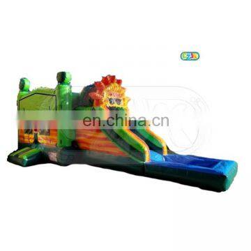 China clearance high quality popular inflatable commercial tropical sunshine aloha wet bouncer bounce house